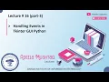 Handling Events in Tkinter GUI Python
