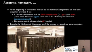 Scientific Computing for Physicists 2017 Lecture 1