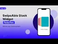 Part 22 Swipe Able Stack Widget in FlutterFlow Figma Design for beginners Easy Tutorial