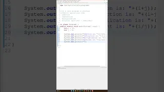 Write a java program to perform the arithmetic operations on two numbers Java