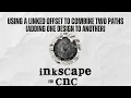 Inkscape Tutorial Using a Linked Offset to Combine Two Paths Two Designs