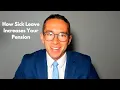 Does Sick Leave count as 5 8 or 8 toward service credit