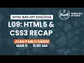 IWA - L09 HTML5 CSS3 Recap