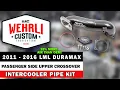 WCFab 2011 - 2016 LML Duramax Passenger Side Upper Crossover Intercooler Pipe Kit