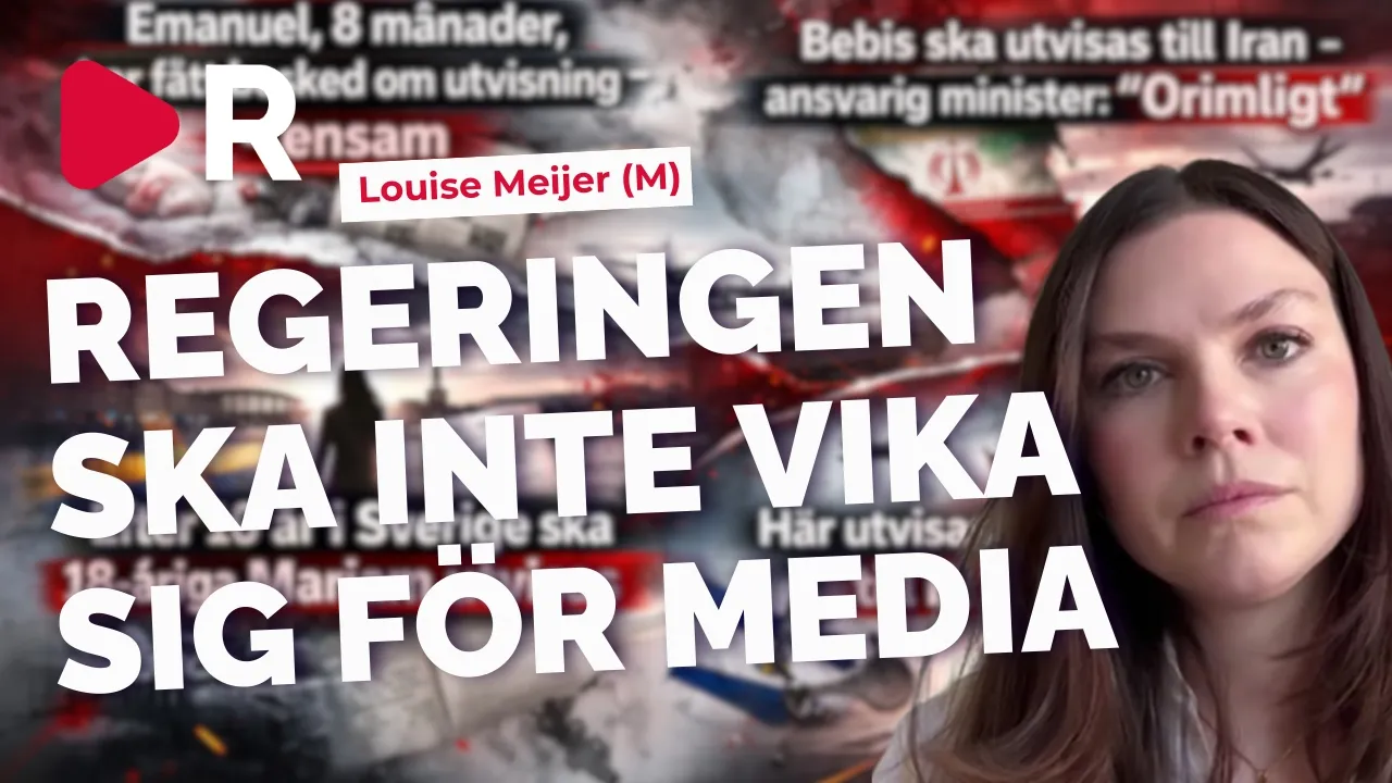 Louise Meijer (m): Regeringen Ska Inte Vika Sig För Media!