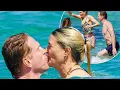 Damien Lewis with girlfriend Alison Moschart during a romantic getaway in Saint-Tropez