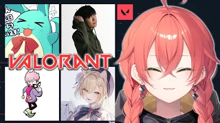 【 VALORANT 】突発フルパランク！w/スパイギアさん、胡桃のあさん、ふらんしすこさん、すももさん、ありさかさん【にじさんじ/獅子堂あかり】