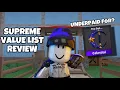 MM2 SUPREME VALUES LIST REVIEW 2025 INSANE ITEMS