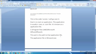 Batch file to Open Applications