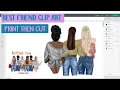 Designing your own clip art family or best friends images - Print then cut