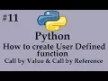 Python - User Defined Functions in python