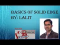 Solid Edge Basics Tutorial 1