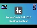 Teamscode Fall 2020 Online Coding Contest Promo