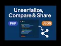 How to compare serialized data and share
