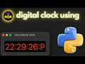 how to make clock using python python project
