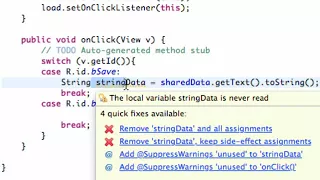 Android Application Development 95 Saving Data with SharedPreferences