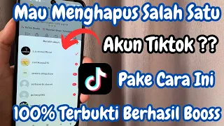 cara menghapus salah satu akun tiktok