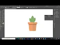 Flat Design Potted Plants Illustrator CC 2020 Tutorial