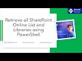 How to Retrieve all list names guids from SharePoint Online site using PowerShell