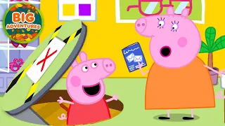 Peppa Pig Finds a SECRET TUNNEL! 🤫 Underground Adventure | Tales Full Episodes | 18 Mins
