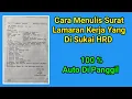 Download Lagu Cara Membuat Surat Lamaran Kerja (cara menulis surat lamaran kerja)