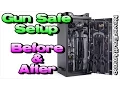 Gun Safe Setup - Before After