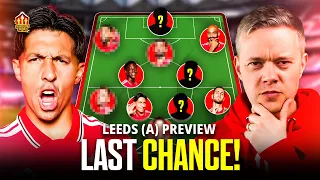 Martinez DROPPED! Leeds vs Man United Goldbridge Preview