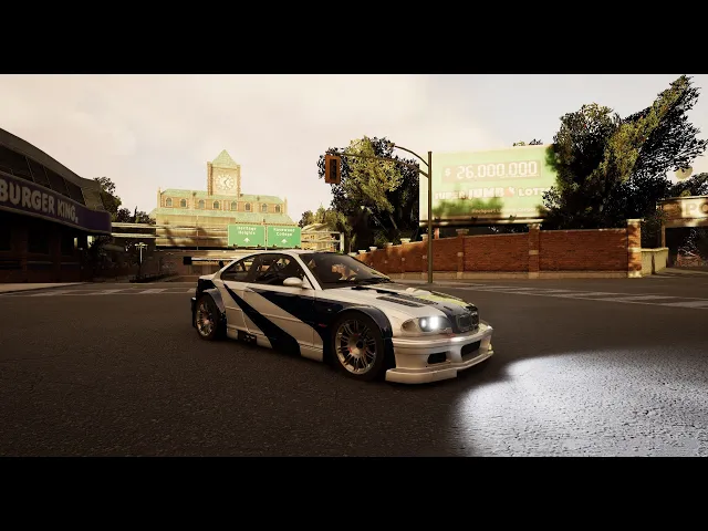 Remaking Need For Speed Most Waned 2005 in Unreal Engine 5: Retexture and OG BMW M3 GTR sound