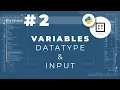 Python Tutorial Variables Datatypes Input Arithmetic Casting Data Tagalog Filipino