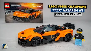 LEGO Speed Champions 77257 McLaren W1 Detailed Building Review | Cool Techniques & Working Wing