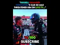 Verstappen confronted George Russell live on TV