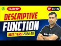 Ch 02 Python Pandas - II Descriptive Functions Class 12th Informatic Practices In Hindi