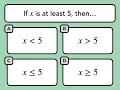At Least Inequalities SAT Math Facts Formulas Quiz 42