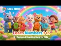 Download Lagu Learn Numbers 1 to 10 with Cute Animals 🌈 | Fun Counting Song for Kids | Educational Cartoon Video
