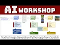 AI Workshop Build your own Text-to-Image application with DALL-E mini in Python from scratch
