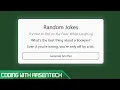 Build a Random Joke Generator using JavaScript REST API