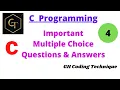 Part-4 C MCQs C Interview Questions and answers C C Programming C mcq questions GH Coding Technique