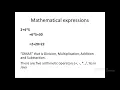 Programming Fundamentals in Java Mathematical Expression First program in Java