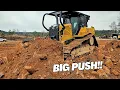 Pushing Off Rocks And Dirt With The Big D6
