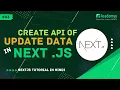 How to Create Update Data API in NextJS with MongoDB