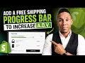 Steal My Free Shipping Progress Bar Shopify Code Included