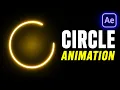 Smooth Circle Animation Loader Style After Effects Tutorial