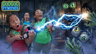 Oh No! Ghosts Are Chasing Us! Goo Goo Gaga Halloween | Goo Goo Friends TV Show for Kids
