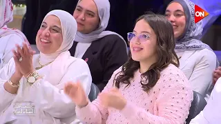 لحظة دخول البطلة هنا جوده استوديو معكم منى الشاذلي  دندنها