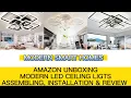 DIY - AMAZON LED CEILING LIGHTS UNBOXING AND REVIEW HOME RENOVATION PART 6
