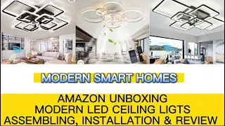 DIY - AMAZON LED CEILING LIGHTS UNBOXING AND REVIEW HOME RENOVATION PART 6