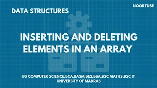 Inserting and Deleting element in a linear Array