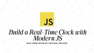 JavaScript Digital Clock Alarm Timer Modern JS Project for Beginners