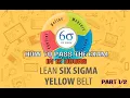 How to Pass Lean Six Sigma Yellow Belt Certificate in 12 hours Part Full Course Training