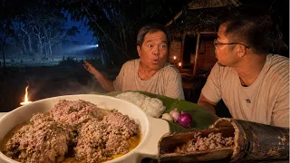 ส่องจิ้งหรีดเจอผี!! "เสียงกระตั๊ก ในป่าช้า" ครั้งแรกกินข้าวยามค่ำคืนกลางป่าไผ่